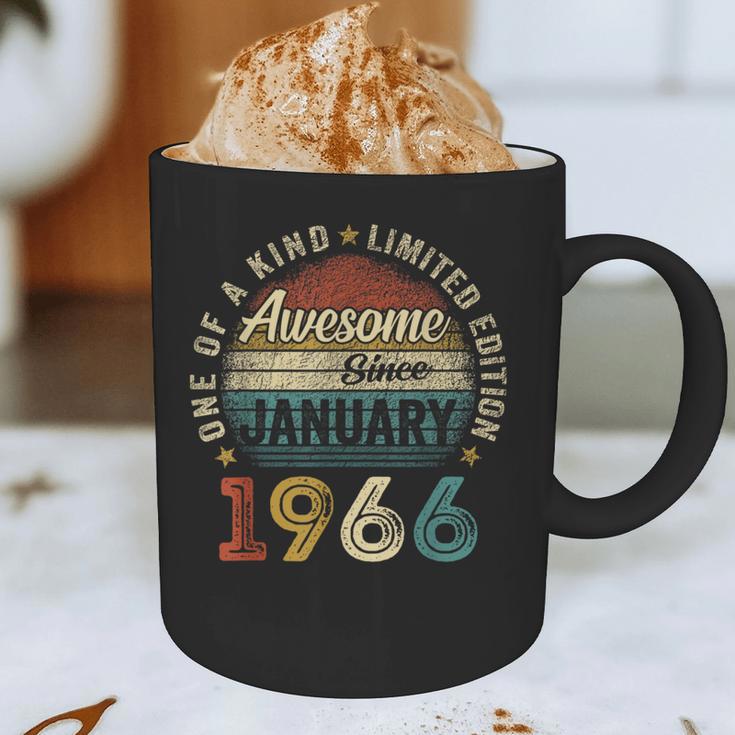 Awesome Since January 1966 60 Year Old 60th Birthday Men Dad Graphic Print Coffee Mug