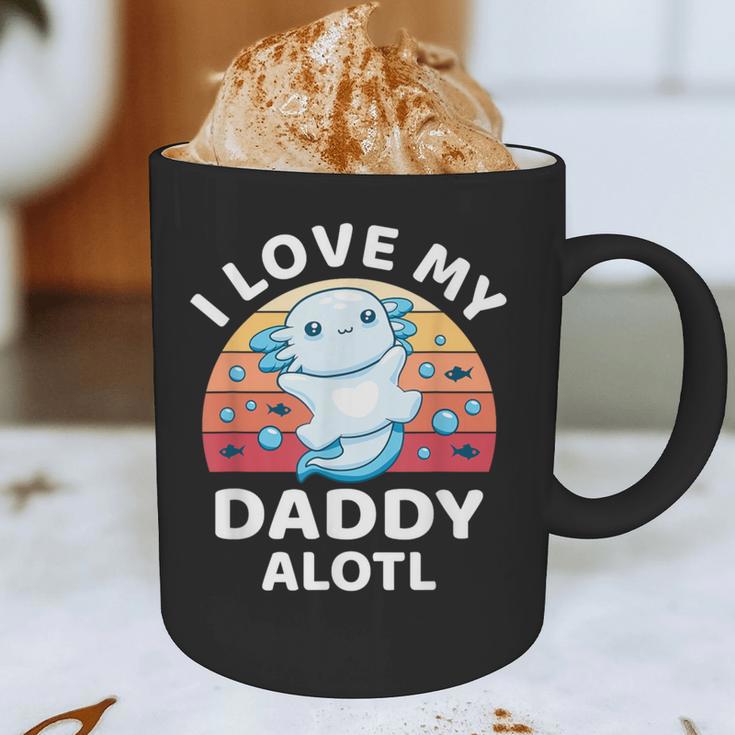Axolotl Kids Teens Retro Sunset I Love My Daddy Graphic Print Coffee Mug Axolotl Kids Teens Retro Sunset I Love My Daddy Graphic Print Coffee Mug