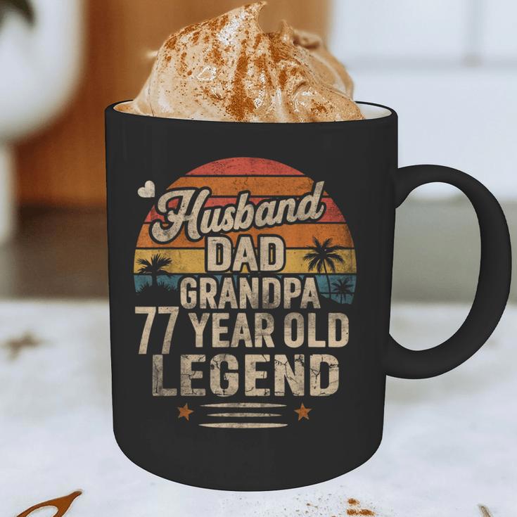 Back Legend Husband Dad Grandpa 77 Year Old 77th Birthday Graphic Print Coffee Mug