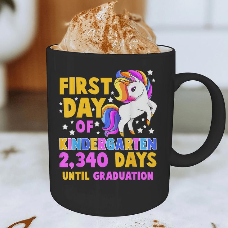 Back To School First Day Of Kindergarten Graduation Unicorn Graphic Print Coffee Mug