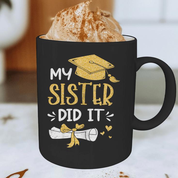 Back To School My Sister Did It Graduation Proud Sister Graduated Female X-Small Graphic Print Coffee Mug