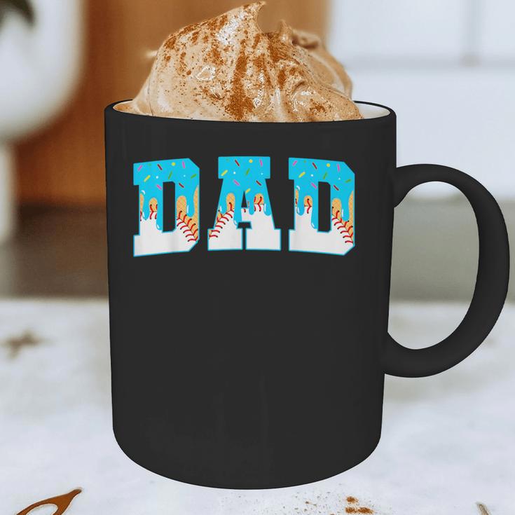 Baseball Dad Ice Cream Drip Happy Fathers Day Graphic Print Coffee Mug