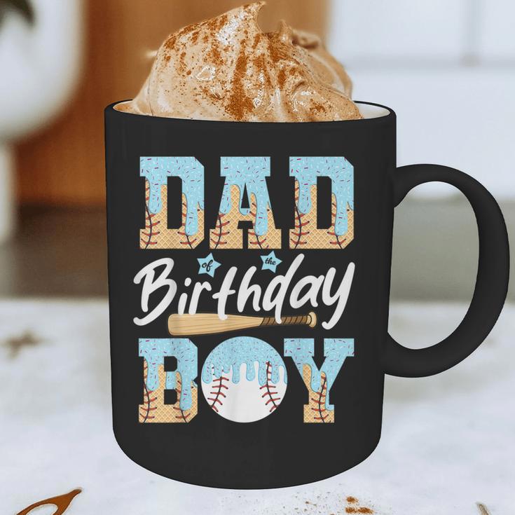 Baseball Ice Cream Drip Dad Of The Birthday Boy Baseball Graphic Print Coffee Mug