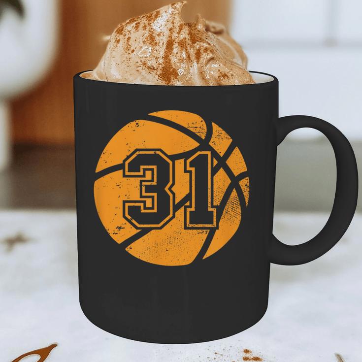 Basketball Player 31 Basketball Mom Dad Jersey Number 31 Graphic Print Coffee Mug
