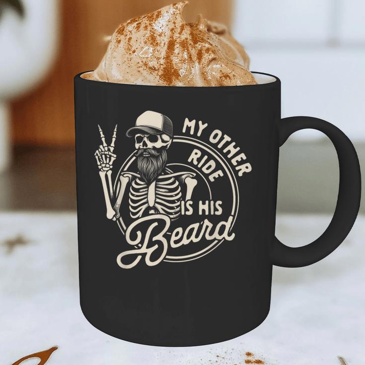 Bearded Dad Daddy Father’s Day My Other Ride Is His Beard Graphic Print Coffee Mug