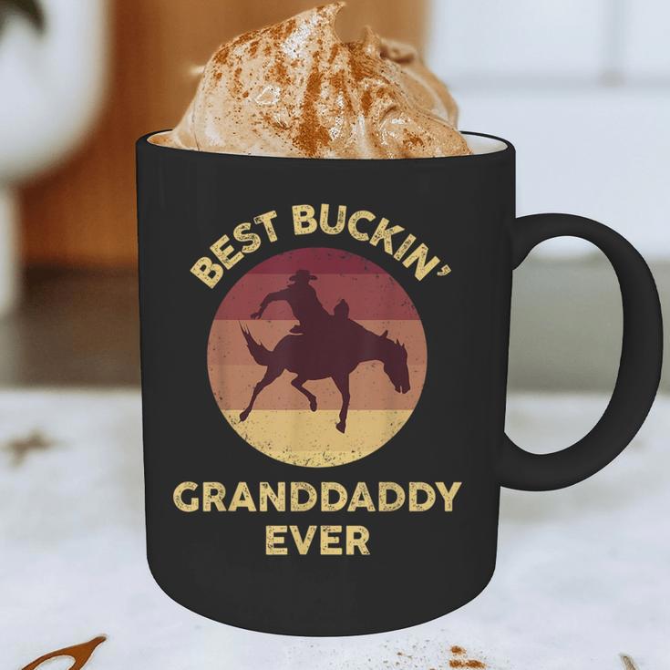 Best Buckin' Granddaddy Western Rodeo Cowboy Bucking Horse Graphic Print Coffee Mug