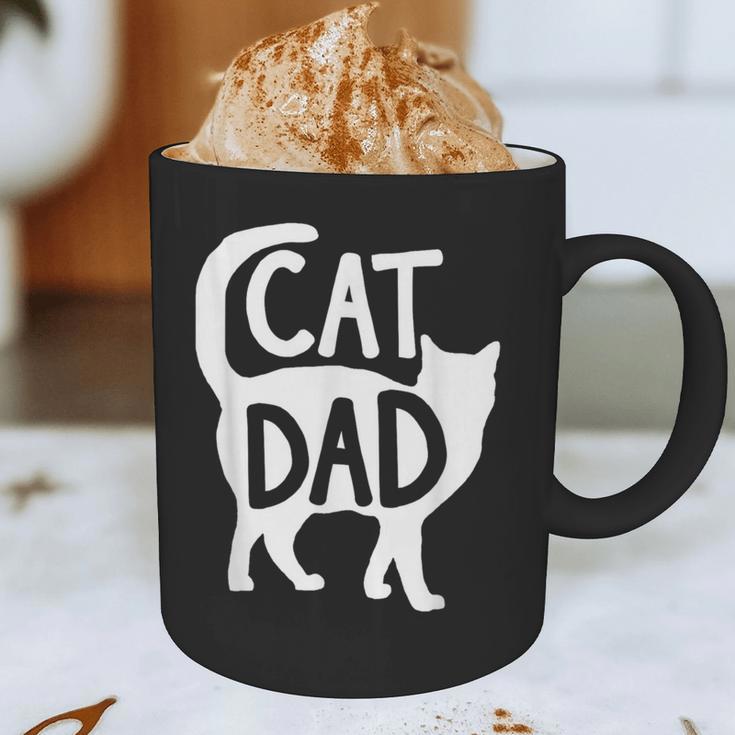 Best Cat Dad Fathers Day Men Kitty Daddy Papa Christmas Meow Graphic Print Coffee Mug