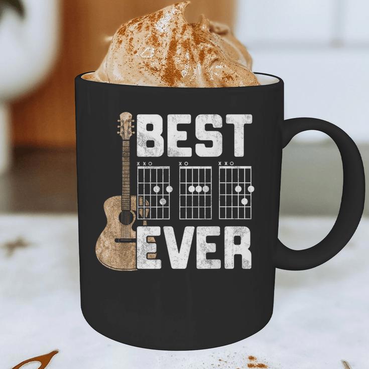 Best Dad Ever Guitarist Father D-A-D Chord Guitar Graphic Print Coffee Mug