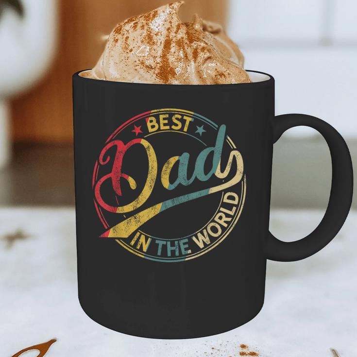 Best Dad In The World Father's Day Vintage Dad Graphic Print Coffee Mug