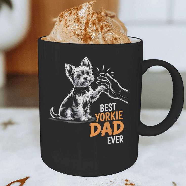 Best Yorkie Dad Ever Dog Yorkie I Love Yorkie Dad Graphic Print Coffee Mug