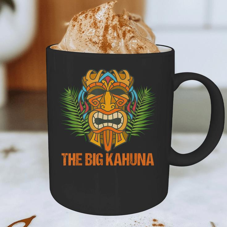 The Big Kahuna Hawaiian Tiki Dad Boss T-Shirt Graphic Print Coffee Mug