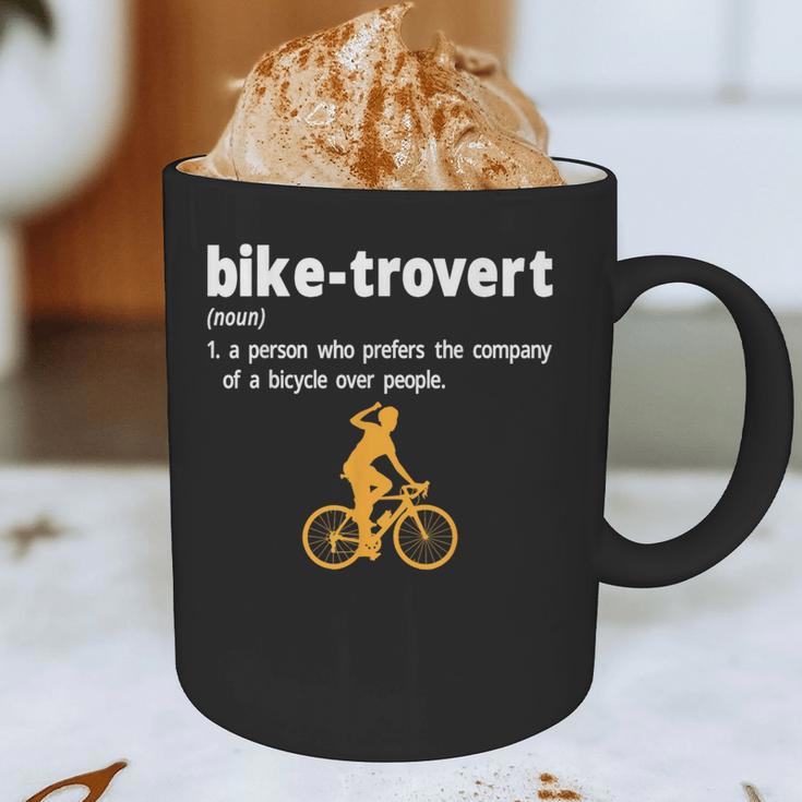 Bike-Trovert Bicycle Humor Definition Introvert Graphic Print Coffee Mug Bike-Trovert Bicycle Humor Definition Introvert Graphic Print Coffee Mug