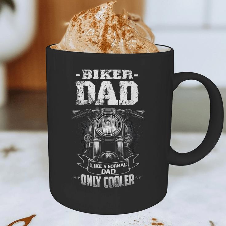 Biker Dad Like a Normal Dad Only Cooler Motorcyclist Graphic Print Coffee Mug