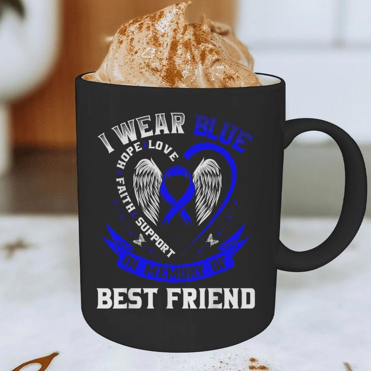 Blue In Memory Of Best Friend Colon Cancer Awareness Shirts Graphic Print Coffee Mug