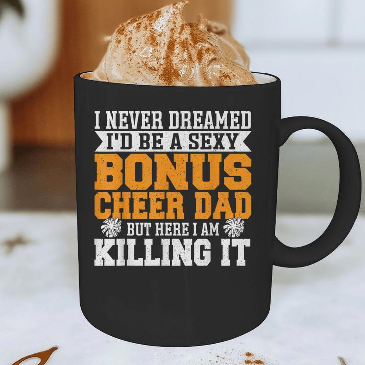 Bonus Cheer Dad Cheer Step Dad Graphic Print Coffee Mug