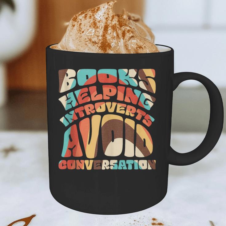 Books Helping Introverts Avoid Conversation Graphic Print Coffee Mug Books Helping Introverts Avoid Conversation Graphic Print Coffee Mug