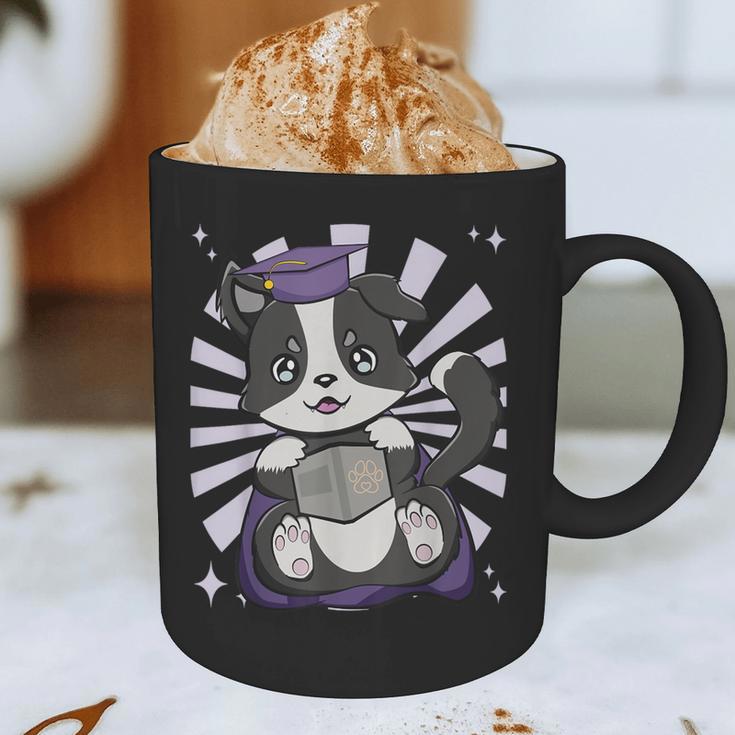 Border Collie Dog Lover Cute Anime School Graduation Men Women Kids Graphic Print Coffee Mug