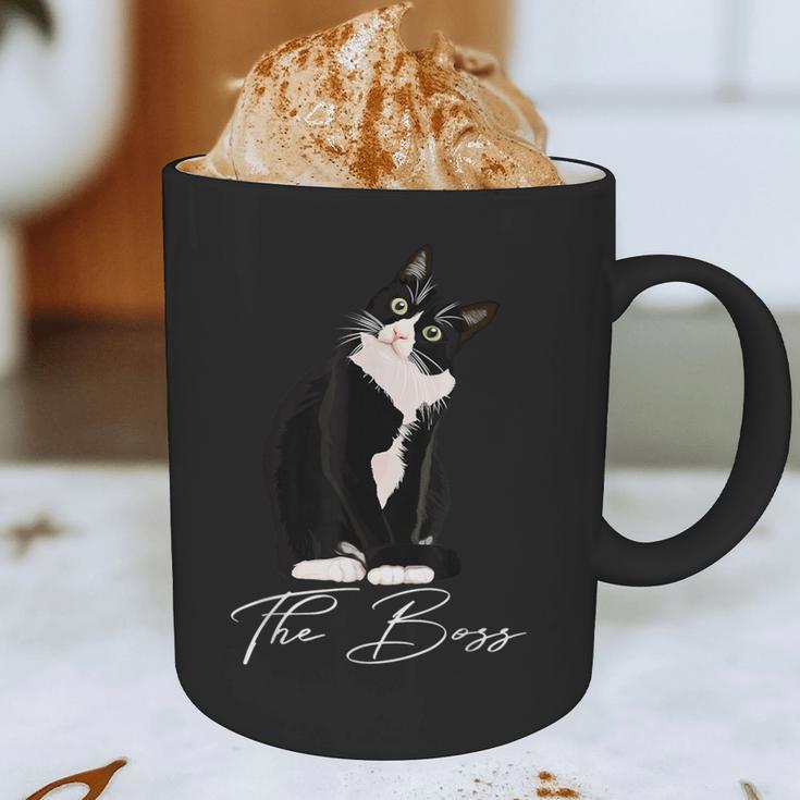 Boss Tuxedo Cat Lovers Tee Shirt For Mom Dad Graphic Print Coffee Mug Boss Tuxedo Cat Lovers Tee Shirt For Mom Dad Graphic Print Coffee Mug