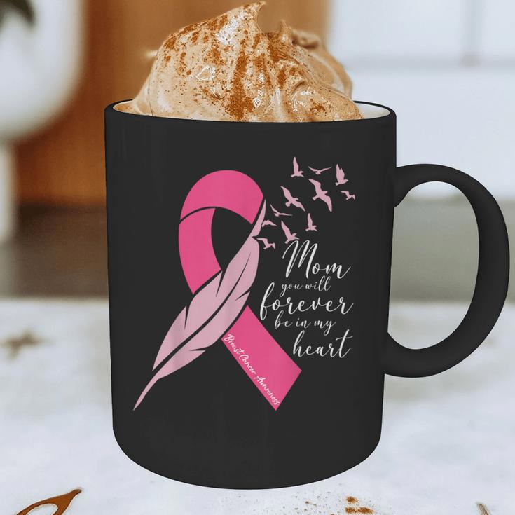 Breast Cancer Awareness In Memory Of Mom Butterfly Pink Graphic Print Coffee Mug Breast Cancer Awareness In Memory Of Mom Butterfly Pink Graphic Print Coffee Mug