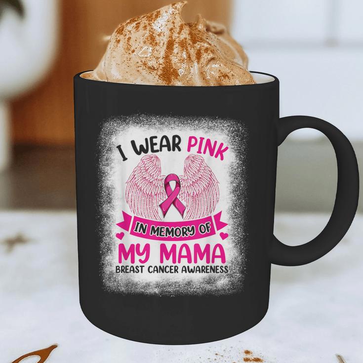 Breast Cancer Wings Shirt I Wear Pink In Memory Of My Mama Graphic Print Coffee Mug