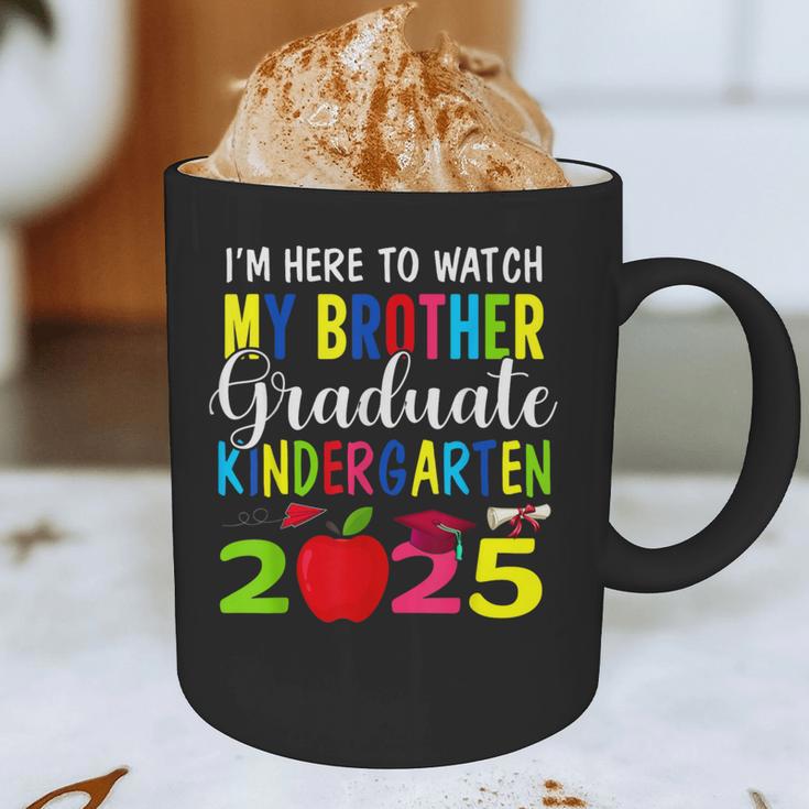 My Brother Graduated Kindergarten Class Of 2025 Graduation Graphic Print Coffee Mug