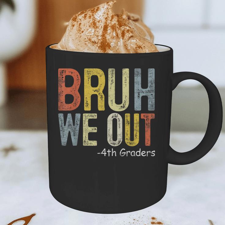 Bruh We Out 4th Graders Fourth Grade Graduation Class 2024 Graphic Print Coffee Mug