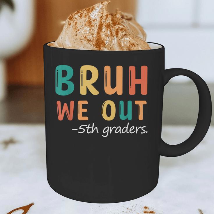 Bruh We Out 5th Graders Fifth Grade Graduation Graphic Print Coffee Mug