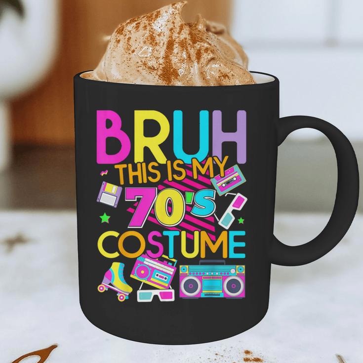 Bruh This Is My 70's Costume Nostalgia Mixtape 1970s Party Graphic Print Coffee Mug