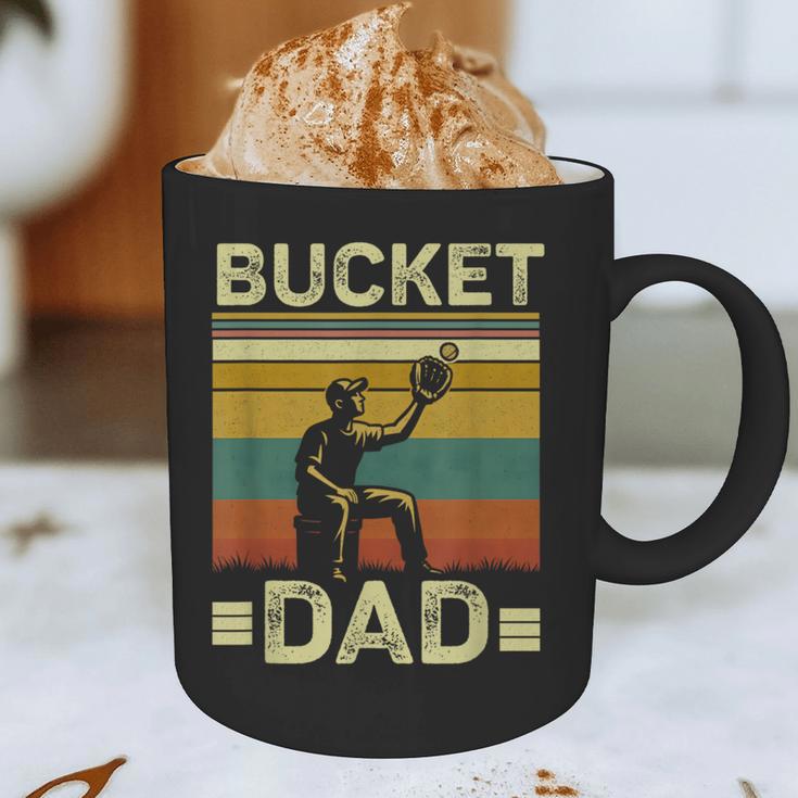 Bucket Dad Softball Dad Baseball Coach Father's Day Graphic Print Coffee Mug