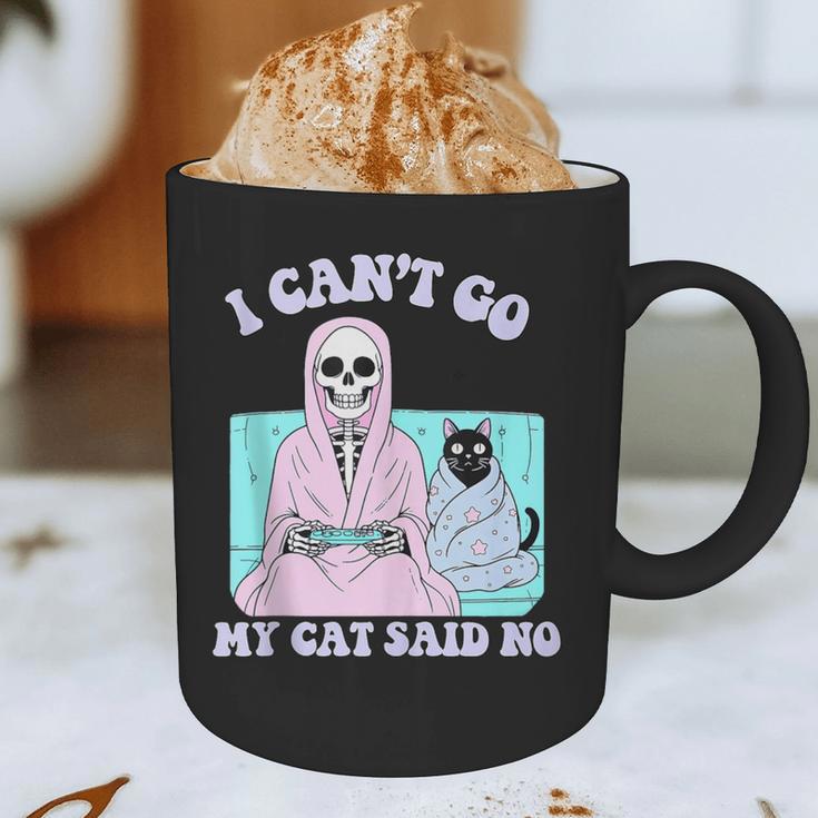 I Can't Go My Cat Said No Introvert Anxiety Cat Lover Graphic Print Coffee Mug I Can't Go My Cat Said No Introvert Anxiety Cat Lover Graphic Print Coffee Mug