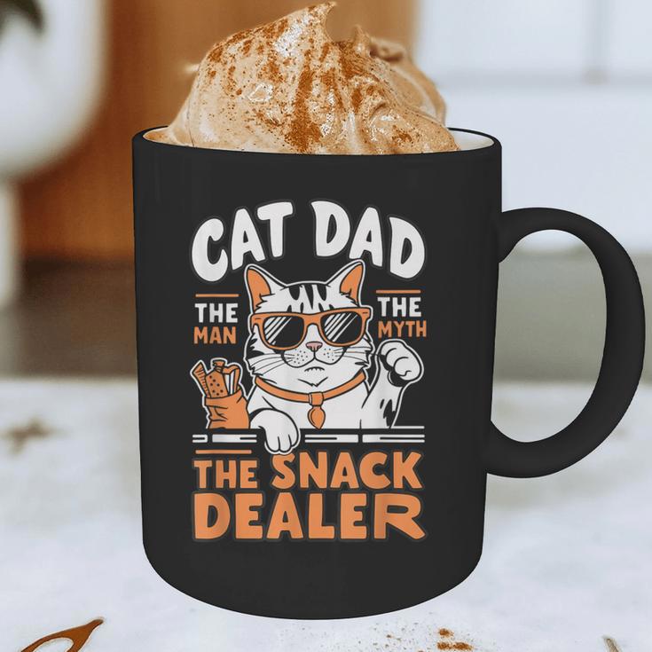 Cat Dad The Man The Myth The Snack Dealer Graphic Print Coffee Mug