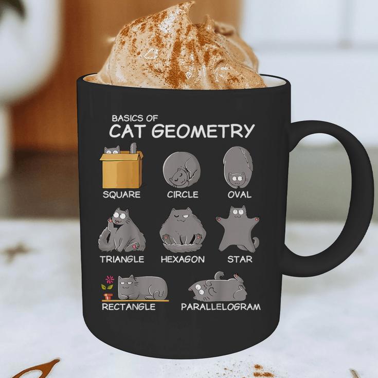 Cat Geometry Math Cat For Cat Dad Cat Mom Kids Graphic Print Coffee Mug
