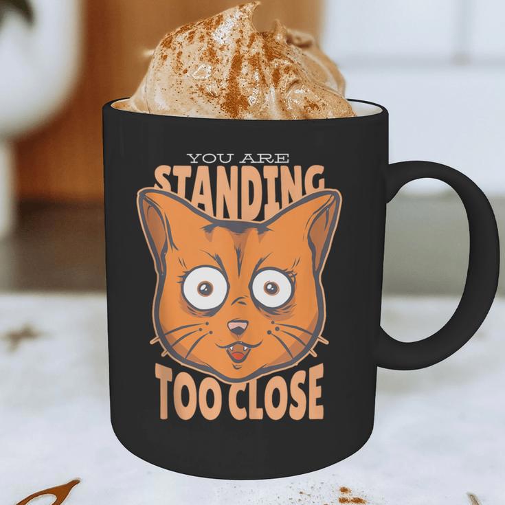 Cat Lover Antisocial Too Close Introvert People Hater Graphic Print Coffee Mug