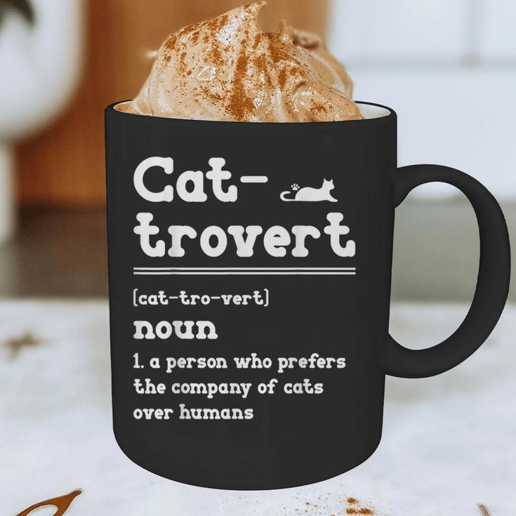 Cat-Trovert Definition Cat Introvert Pet Lover Graphic Print Coffee Mug Cat-Trovert Definition Cat Introvert Pet Lover Graphic Print Coffee Mug