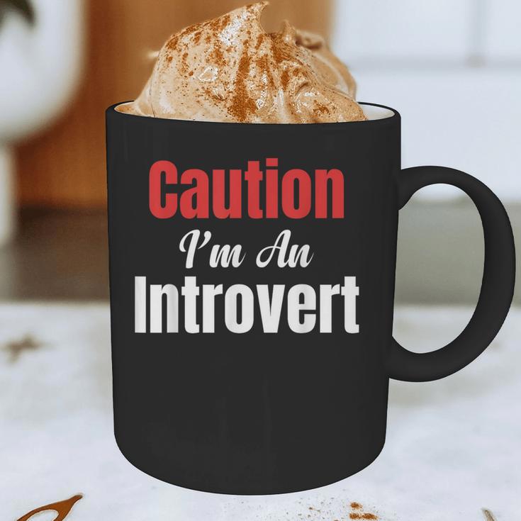 Caution I'm An Introvert Sarcastic Geek Video Gamer Jokes Graphic Print Coffee Mug Caution I'm An Introvert Sarcastic Geek Video Gamer Jokes Graphic Print Coffee Mug