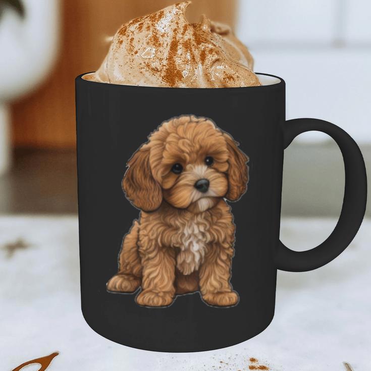 Cavapoo Breed Pet Lover Art Dog For Mom Dad Kids Graphic Print Coffee Mug