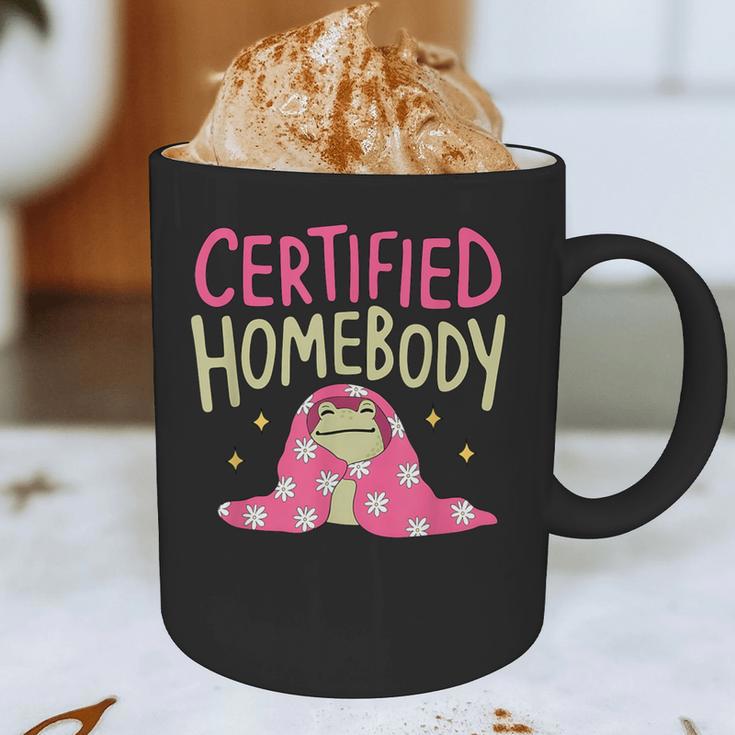 Certified Homebody Trendy Frog Introvert Graphic Print Coffee Mug Certified Homebody Trendy Frog Introvert Graphic Print Coffee Mug