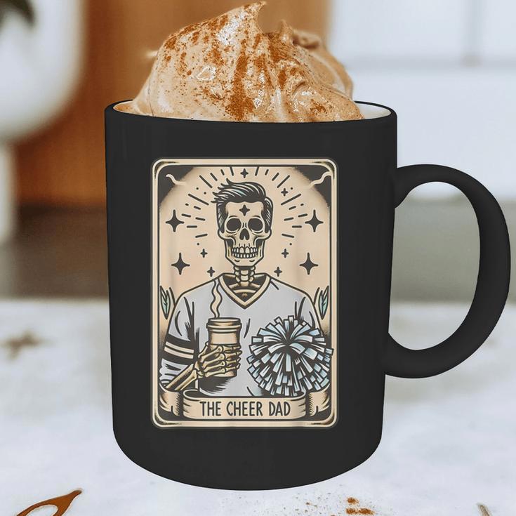 Cheer Dad Tarot Card Skeleton Cheerleading Fathers Day Graphic Print Coffee Mug