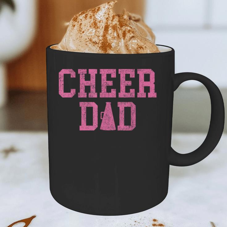 Cheer Dad Vintage Retro Cheerleading Pink Graphic Print Coffee Mug Cheer Dad Vintage Retro Cheerleading Pink Graphic Print Coffee Mug