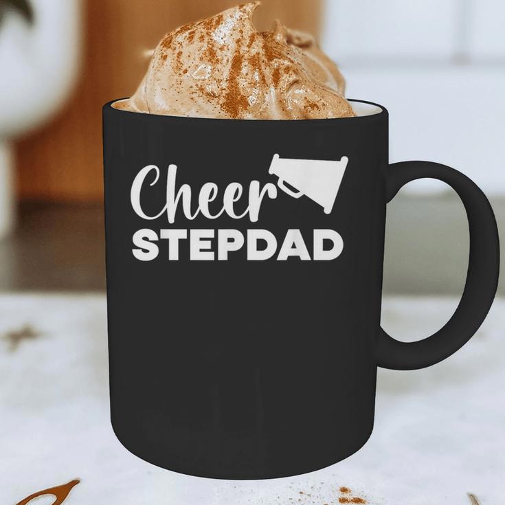 Cheer Stepdad Cheerleading Step Dad Cheerleader Stepfather Graphic Print Coffee Mug