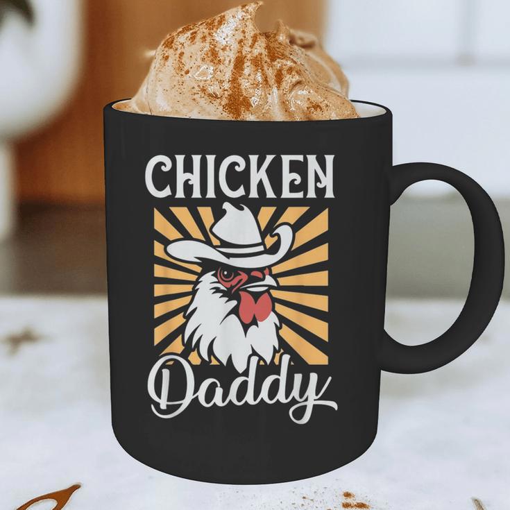 Chicken Daddy Vintage Poultry Farmer Fathers Day Graphic Print Coffee Mug