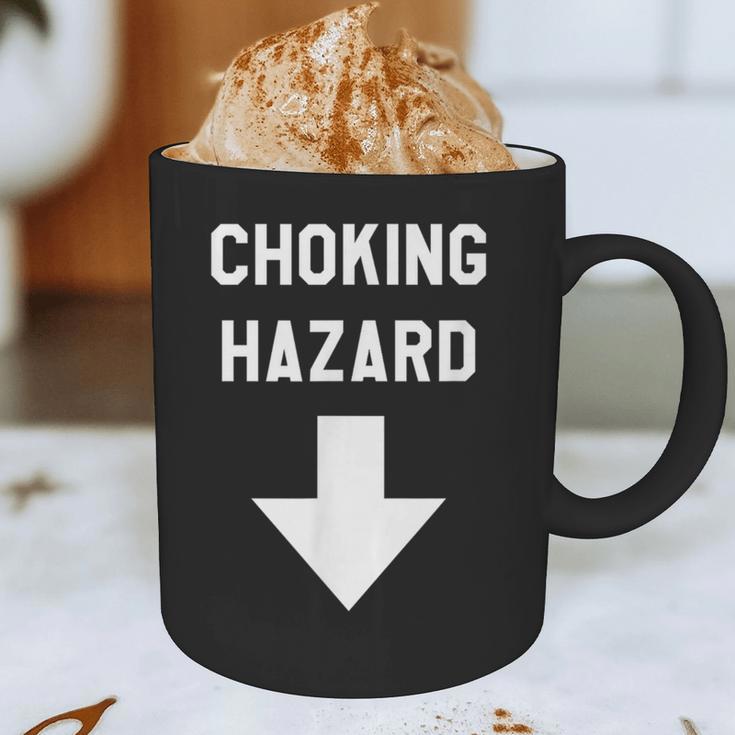 Choking Hazard Adult Dad Joke Graphic Print Coffee Mug