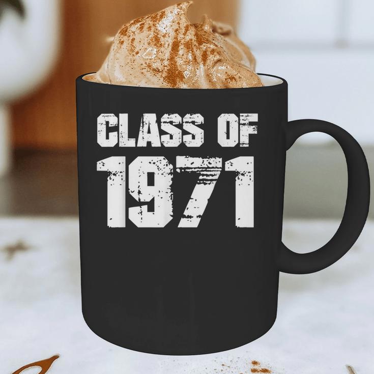Class Of 1971 High School College Graduation Reunion T-Shirt Graphic Print Coffee Mug