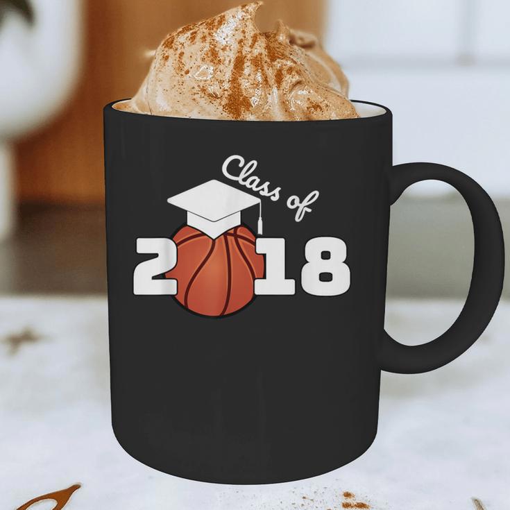 Class Of 2018 Basketball Senior Graduation Shirt Grad Graphic Print Coffee Mug