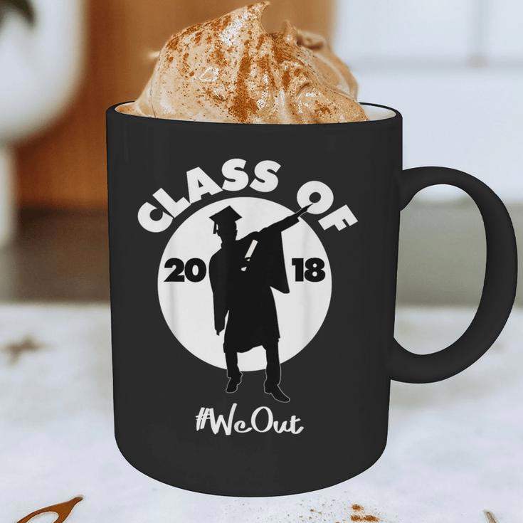 Class Of 2018 Dabbing Graduations Shirt-High School Grad Tee Graphic Print Coffee Mug