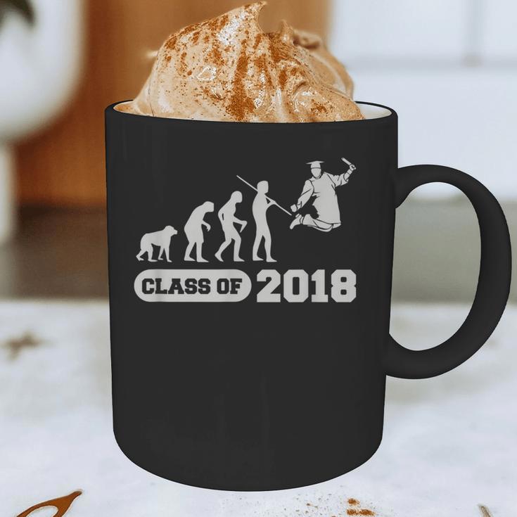 Class Of 2018 Graduation Evolution Graphic Print Coffee Mug