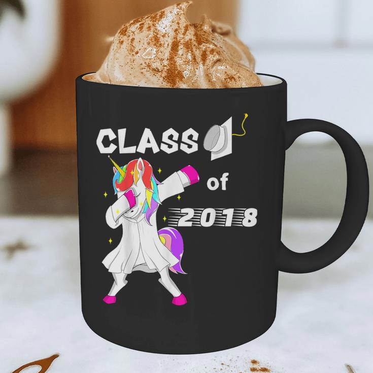 Class Of 2018 Graduation Him Her Unicorn Dabbing Shirt Graphic Print Coffee Mug