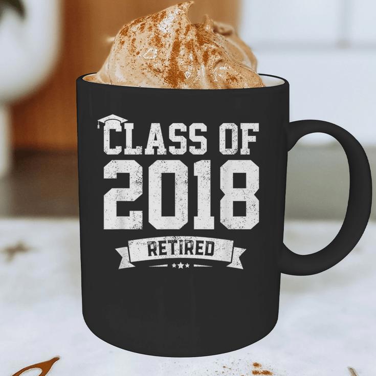 Class Of 2018 Retired Graduation TShirt Fun Retirement Shirt Graphic Print Coffee Mug