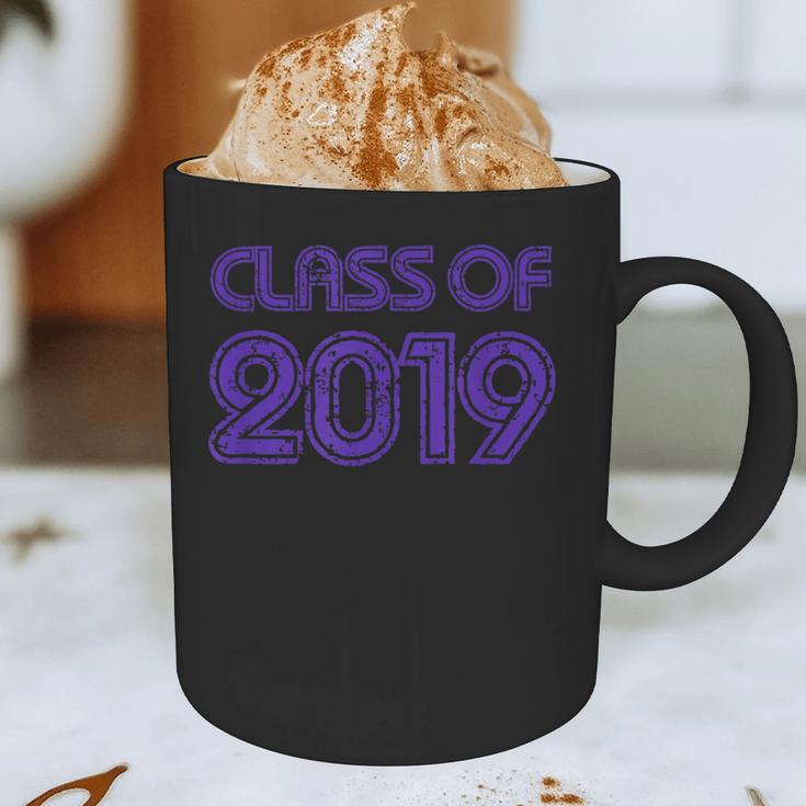 Class Of 2019 High School Graduation Purple Senior Graphic Print Coffee Mug