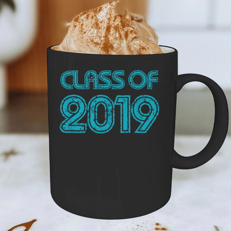 Class Of 2019 High School Graduation Teal Senior Graphic Print Coffee Mug